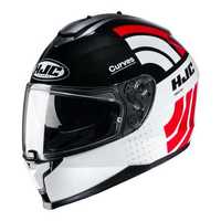 Kask integralny HJC C70 CURVES WHITE/BLACK/RED biały/czerwony/czarny