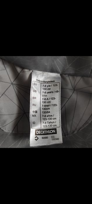 Kamizelka bezrękawnik ocieplacz Quechua 123-130