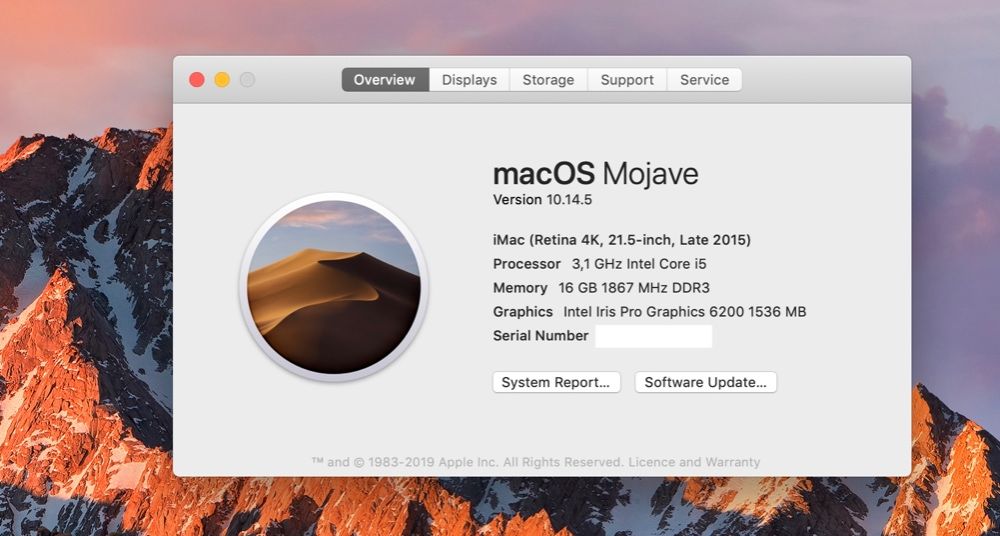 Mac 21’’ 4K - 2015