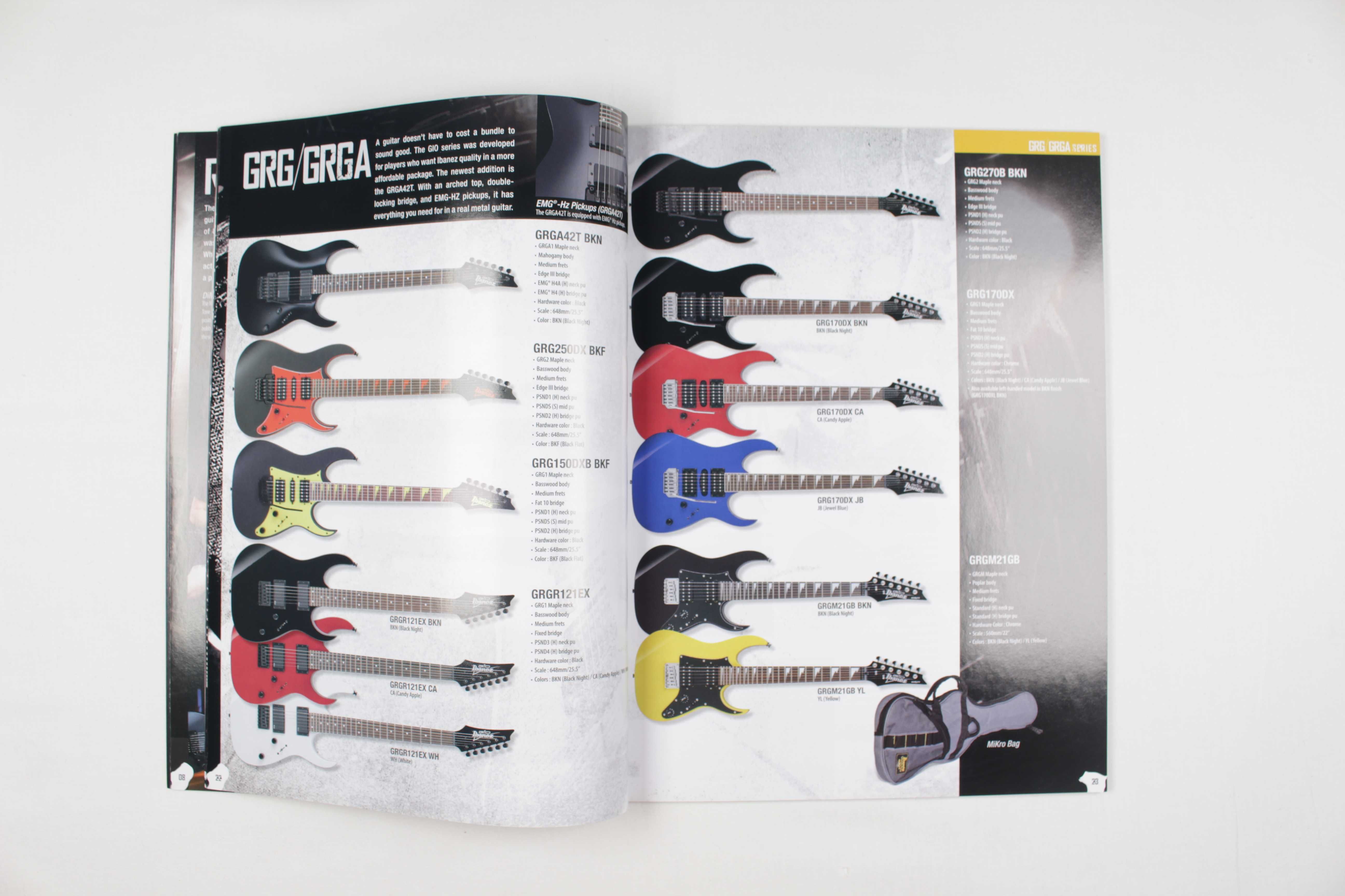Фирменный музыкальный журнал - каталог Ibanez / электрогитары 2011
