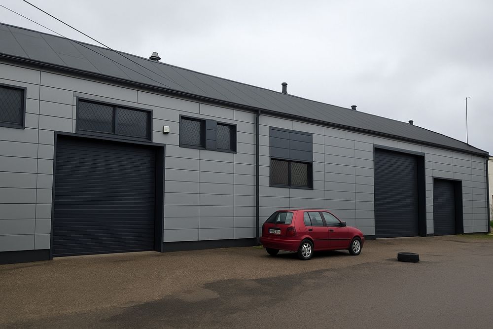 Hala magazynowa 380m2 B+ po modernizacji – ogrzewanie, LED, suwnica