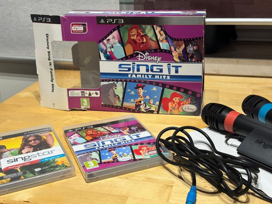 NEGOCIÁVEL- PS3 Jogos + Microfones SingStar