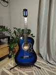 Gitara klasyczna 3/4 niebieska dla początkujących