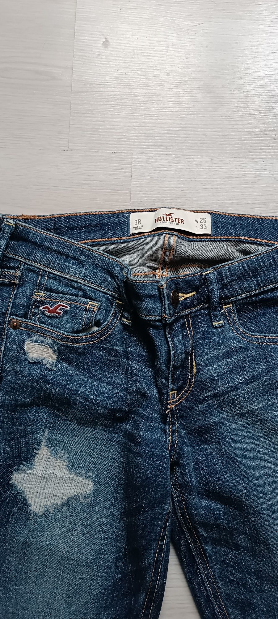 Spodnie jeansowe Hollister roz 3R 26x33