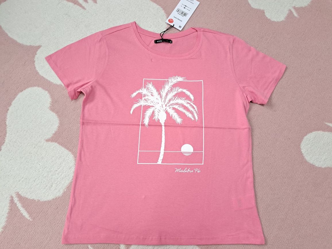 Nowy t-shirt różowy r. 158 lub M