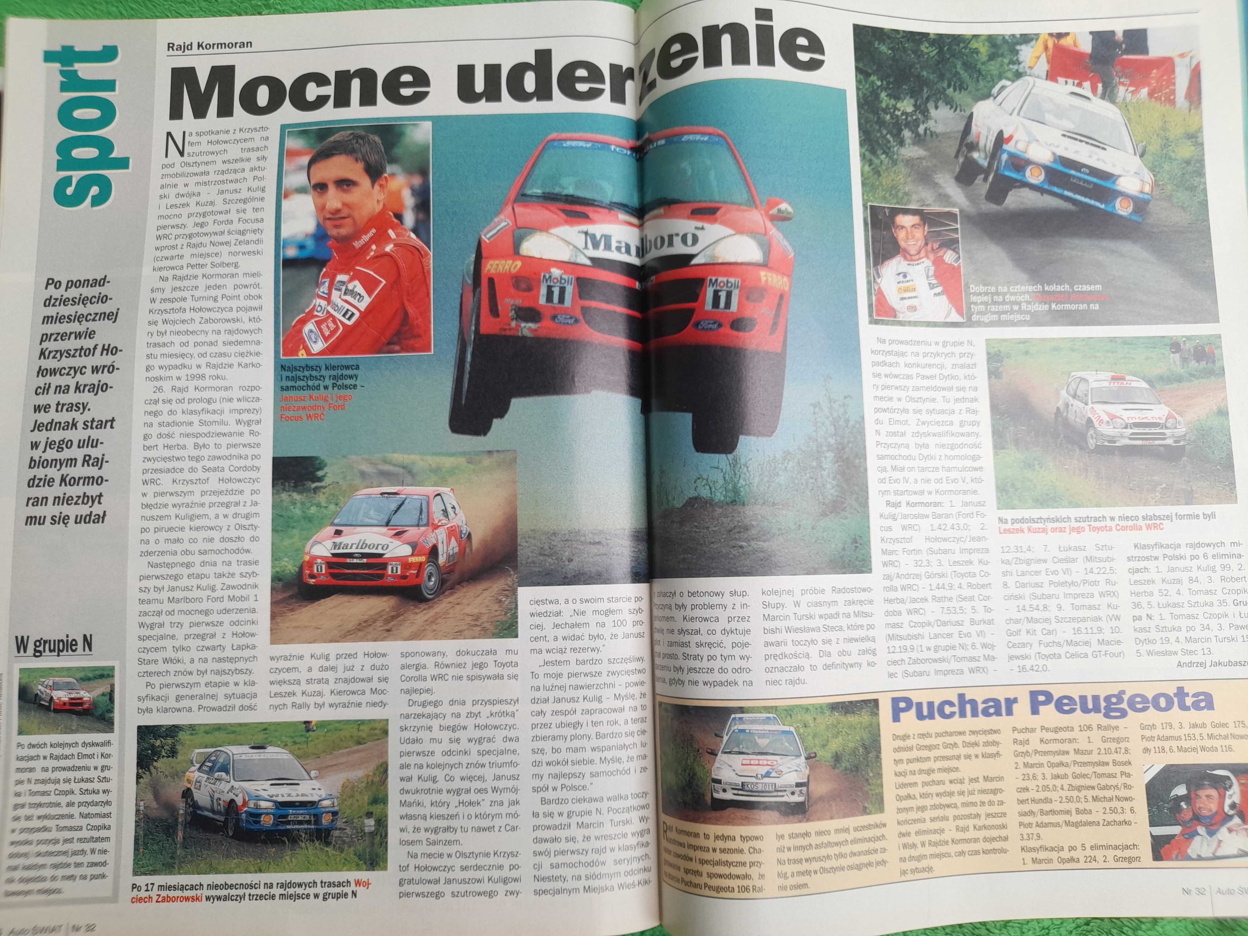 AŚ Astra Astra Classic Focus Celica Golf Megane Audi Galaxy rok 2000