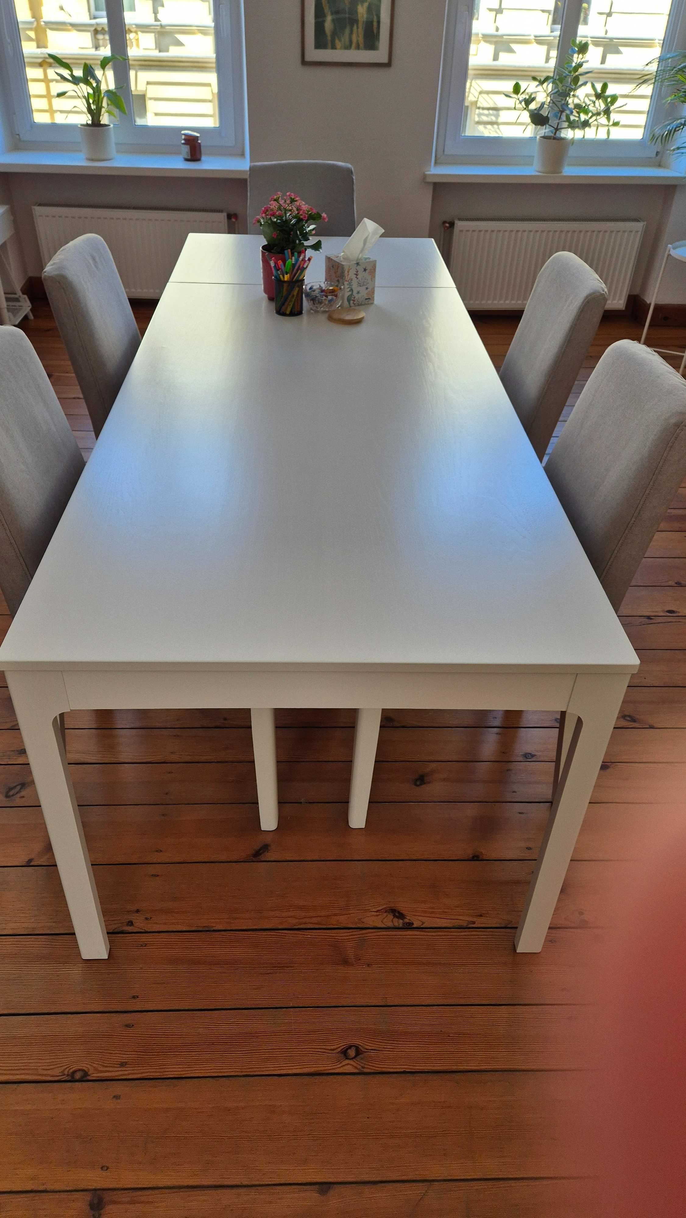 Stół rozkładany ikea Ekedalen biały 180/240x90 cm