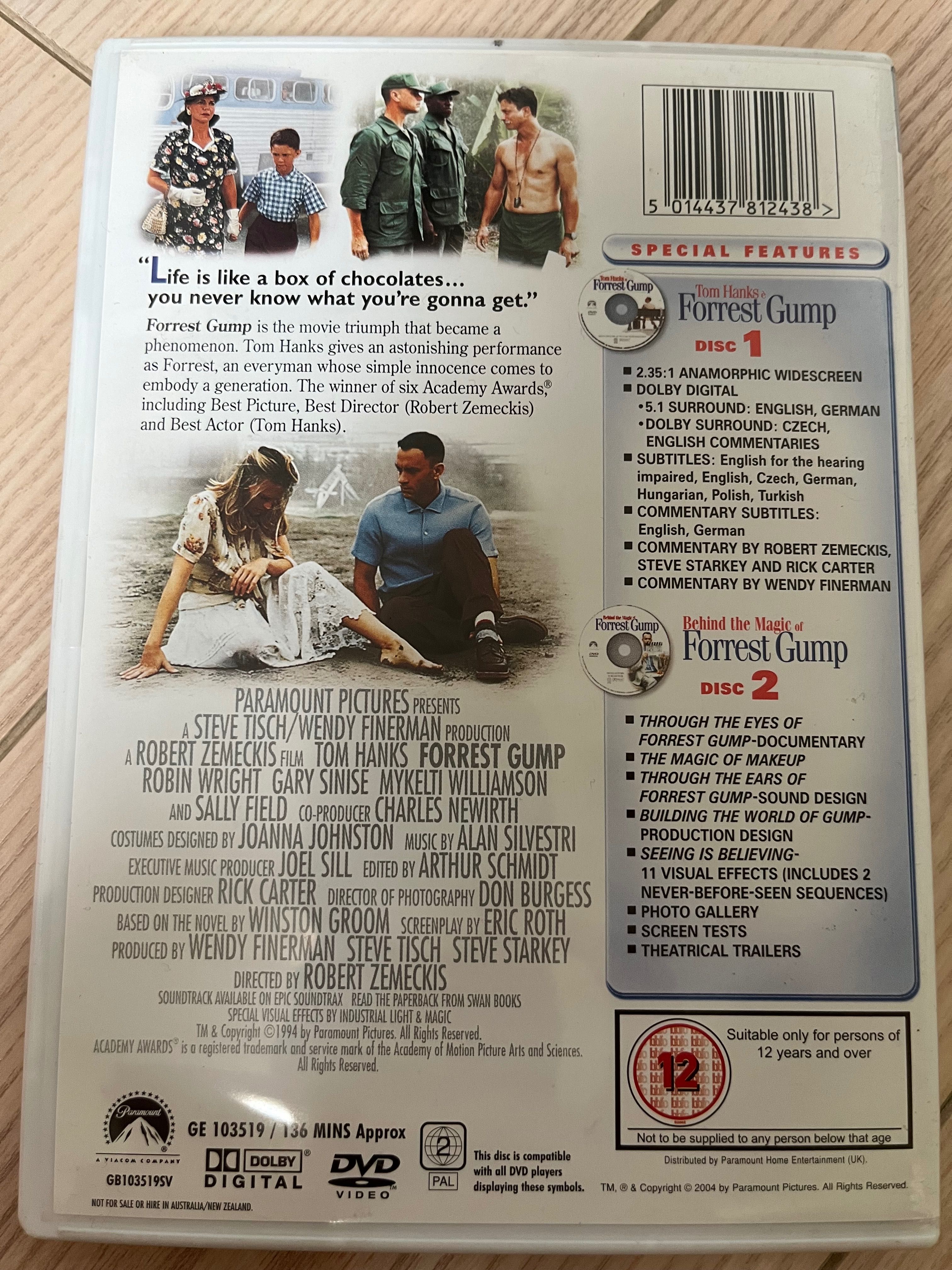 Forrest Gump wersja kolekcjonerska 2 DVD