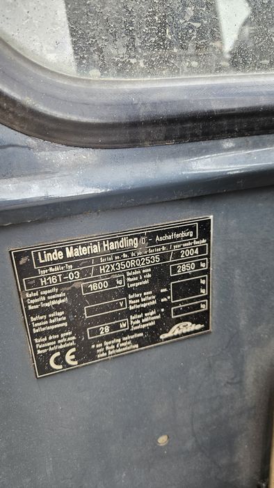 Wózek Widłowy Linde H16T Tylko 7600MTG triplex gaz terenowy Przesuw