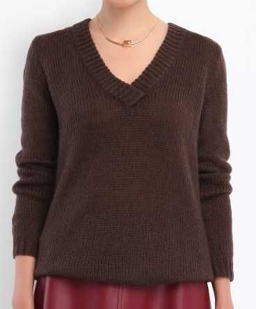 kardigan z moherem i wiazaniem m