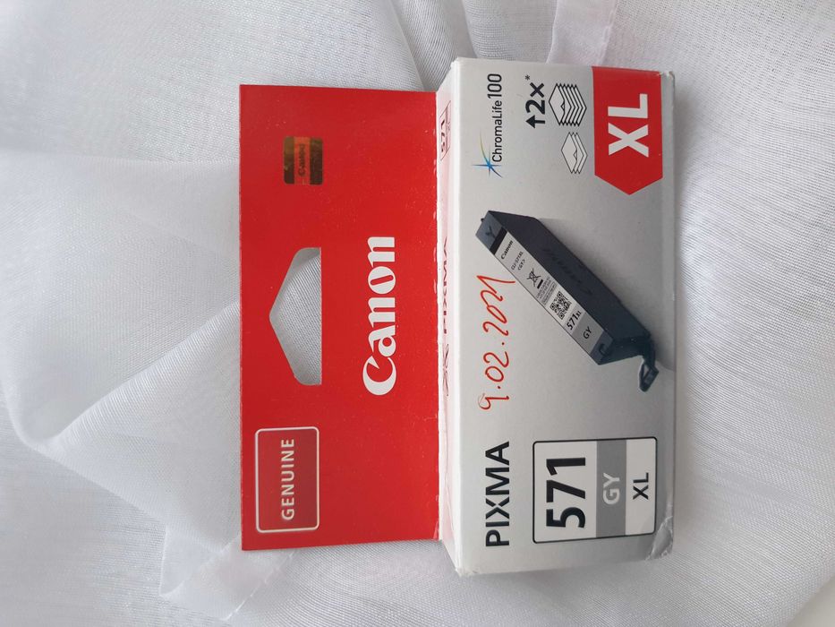 Tusz canon do drukarki 571 GY XL GENUINE pixma tusze