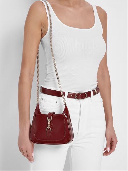 Червона | бордо сумка Jackie Notte від Gucci | 1:1