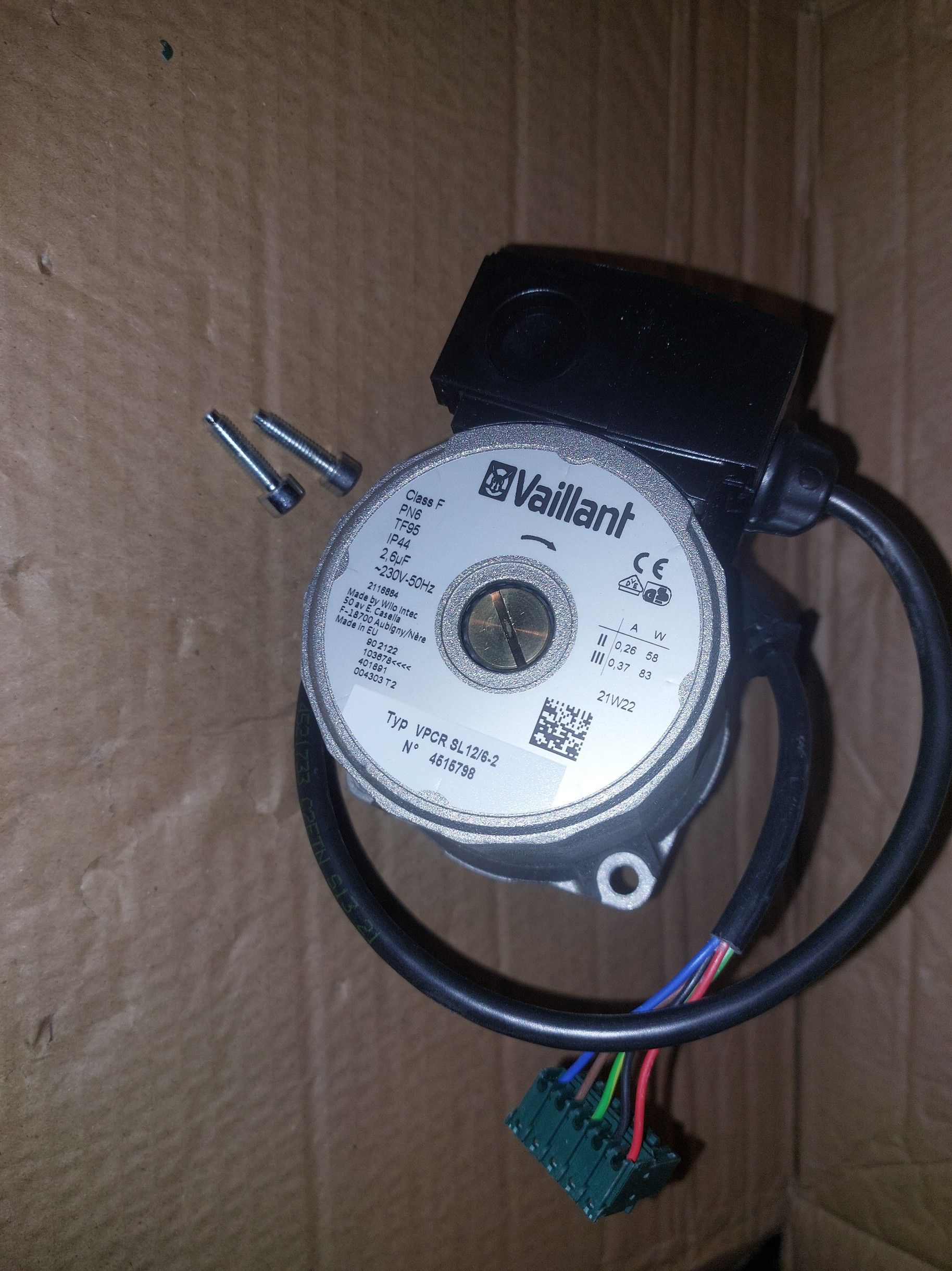 Silnik serwisowy motor Vaillant VPCR SL 12/6-2  VPAR-5 Wilo