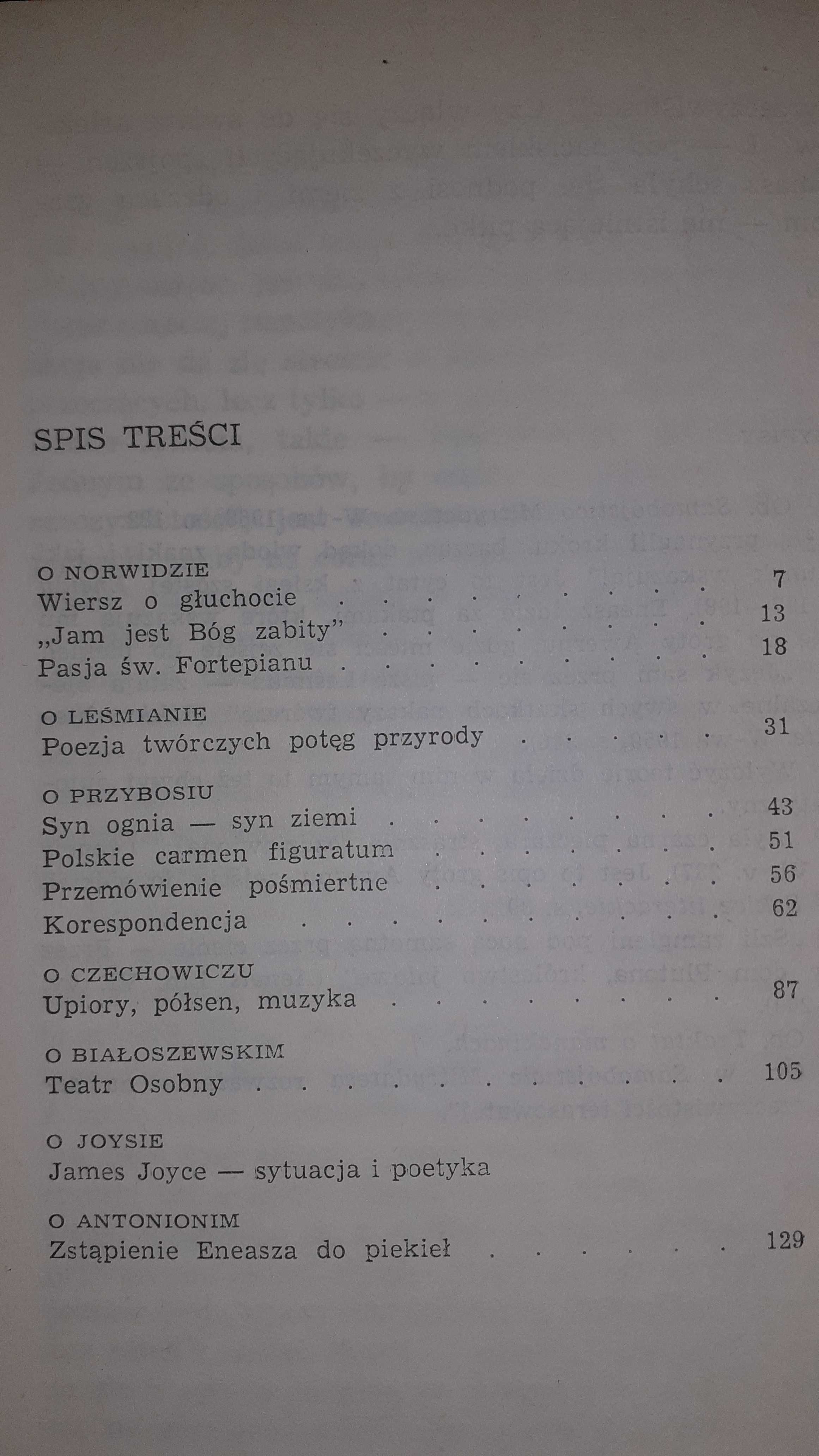 Matecznik literacki 1972r,O Norwidzie,Leśmianie,Przybosiu,Joysie...