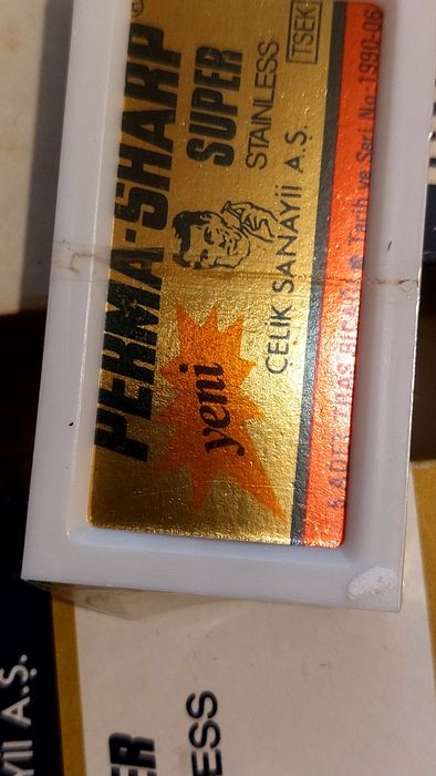 Леза для  бриття Perma-Sharp Super. Туреччина  1990рік