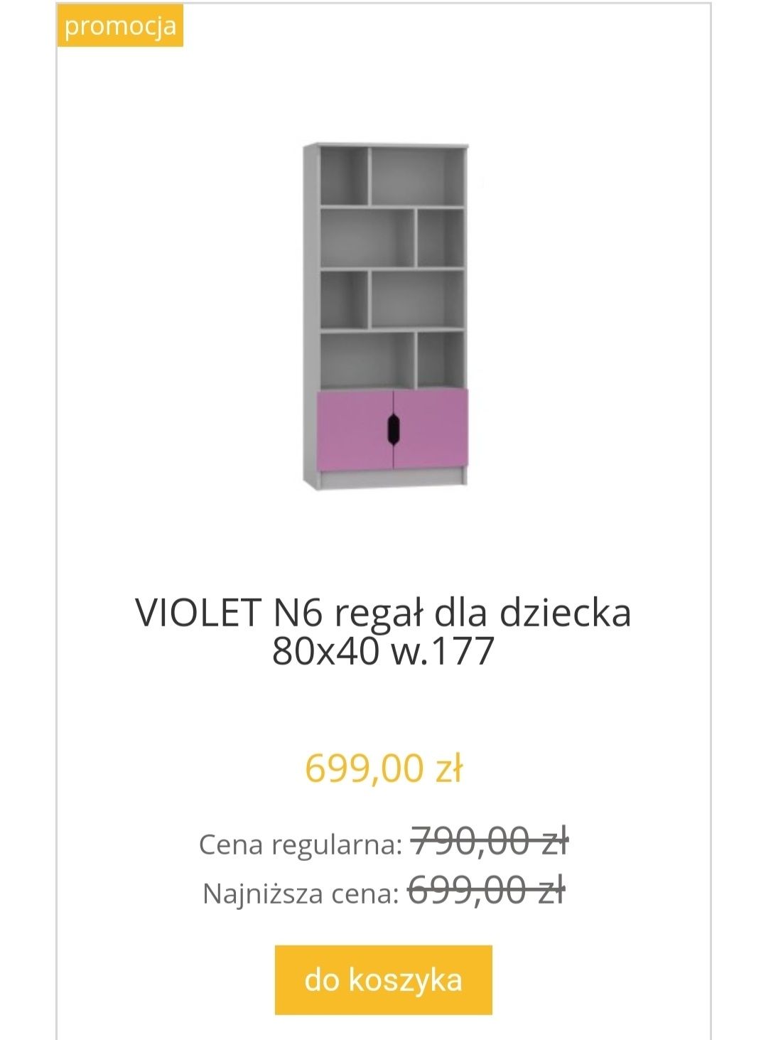 Meble  młodzieżowe violet z polskiej  firmy almera meble
