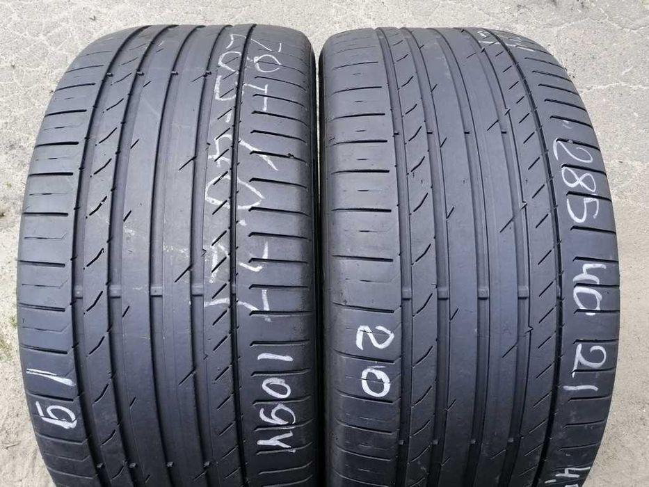 Continental ContiSportContact 5 285/40R21 109Y шини бу літо 2 штуки