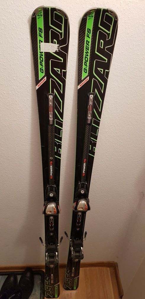 Narty Blizzard G Power FS 7.5 ROCKER 177 cm, nowe 4k PLN, kijki gratis