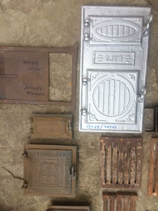 Кахель з розібраноі кухні- рушта, дверкі, духовка, шамотна цегла ША-8