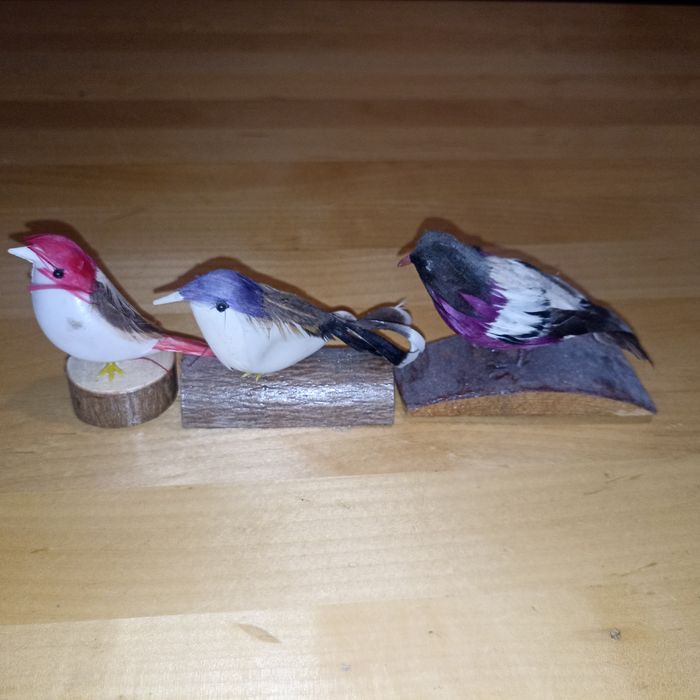 Figurki ptaszków - 3 szt