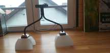 lampa wisząca dwuramienna uszkodzony klosz