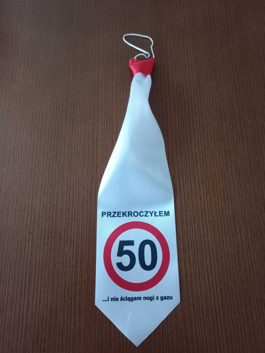 krawat z okazji 50 urodzin