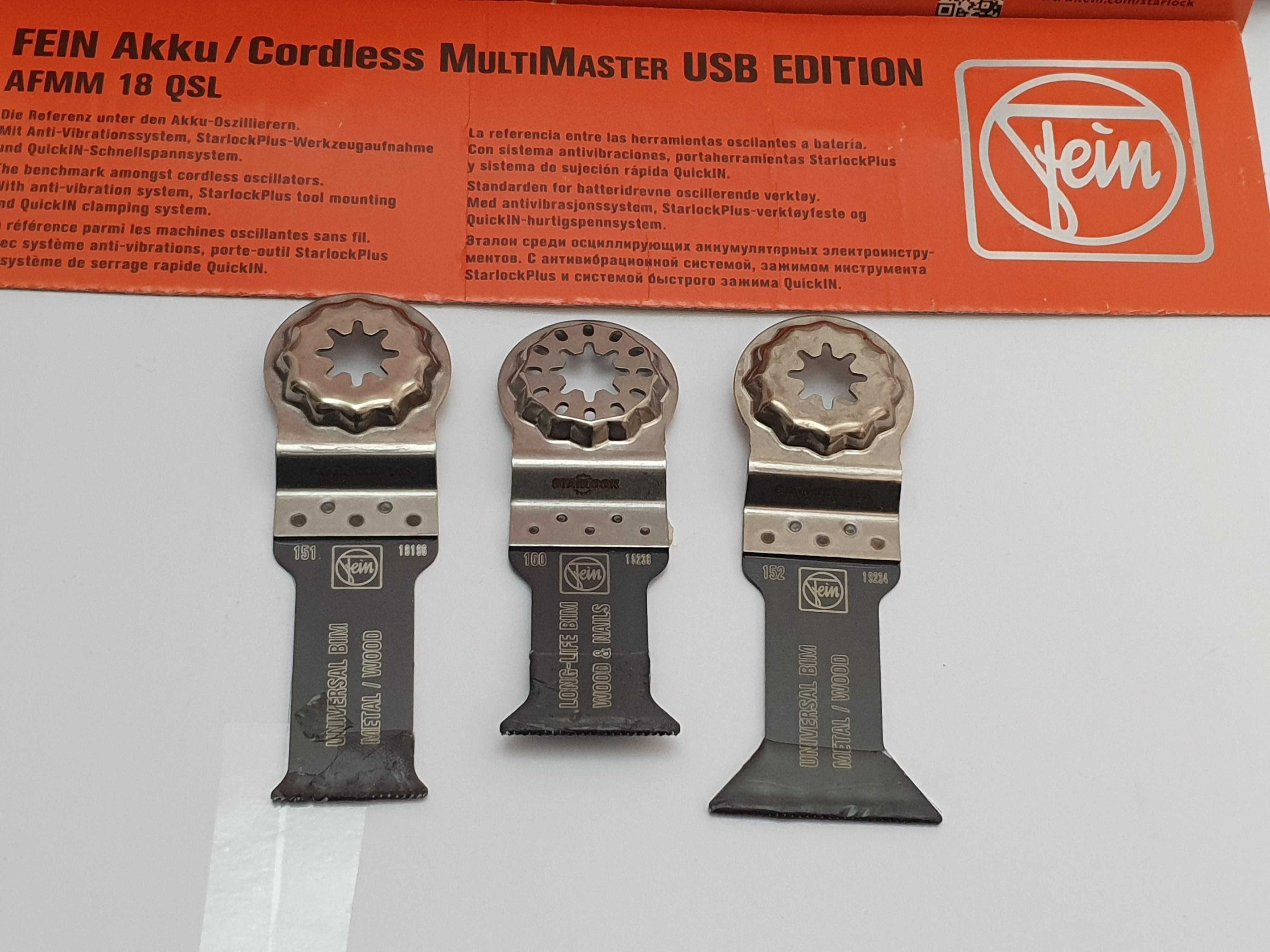 Brzeszczoty do metalu drewna plastiku 3szt Fein milwaukee festool bti