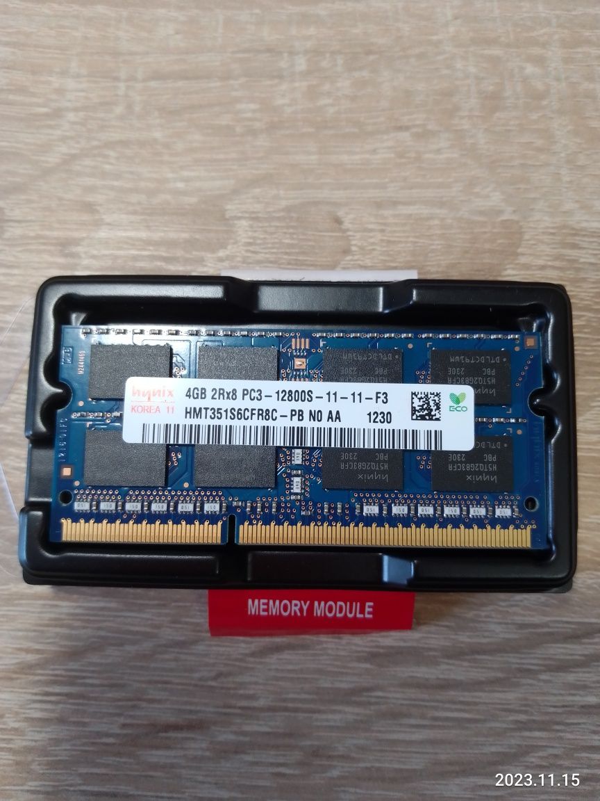 Оперативная память DDR 3  для ноутбука 4 Гб