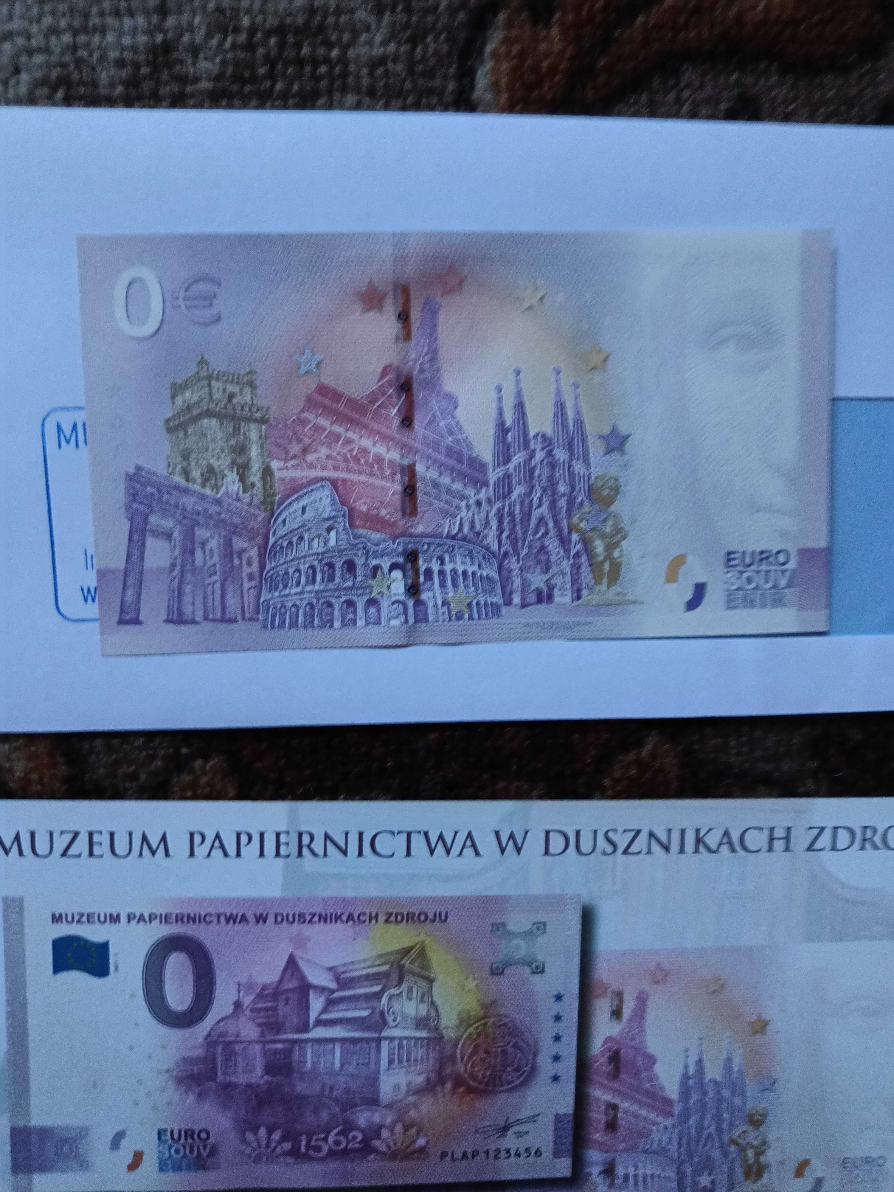 Muzeum Papiernictwa w Dusznikach Zdroju Banknot 0 zero euro