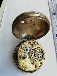 Zegarek kieszonkowy oprawa srebrna sygnowany