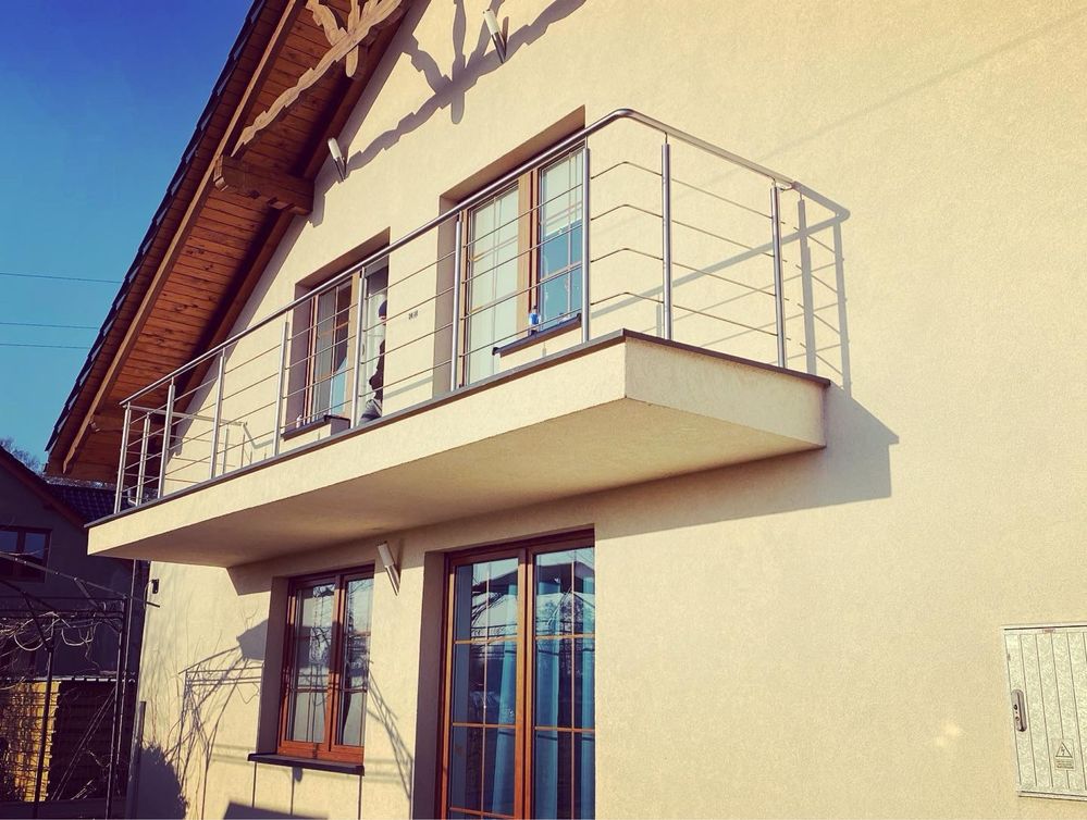 Balustrady nierdzewne balkonowe schodowe francuskie poręcze balustrada
