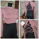 Top golf polgolf Crop top wiązanie sznurki na plecach XS 34 nowy nowa