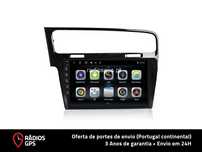 (FATURA + GARANTIA 3 ANOS) Auto Rádio GPS Android VW GOLF 7 (10")