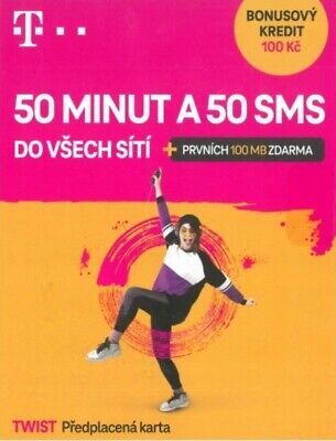 3x T-mobile +420 CZECH Republic Czeska SIM karta BEZ REJESTRACJI