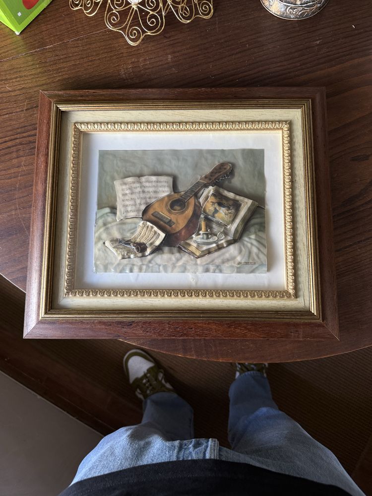 Quadro com relevo