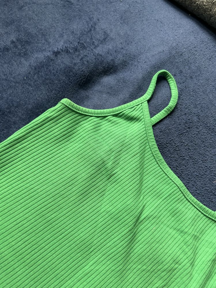 Zielony crop top new yorker fb sister XXS