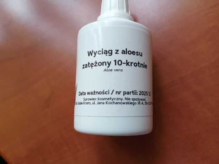 Wyciąg z aloesu 10-krotnie zatężony 60 ml dodatek do kosmetyków