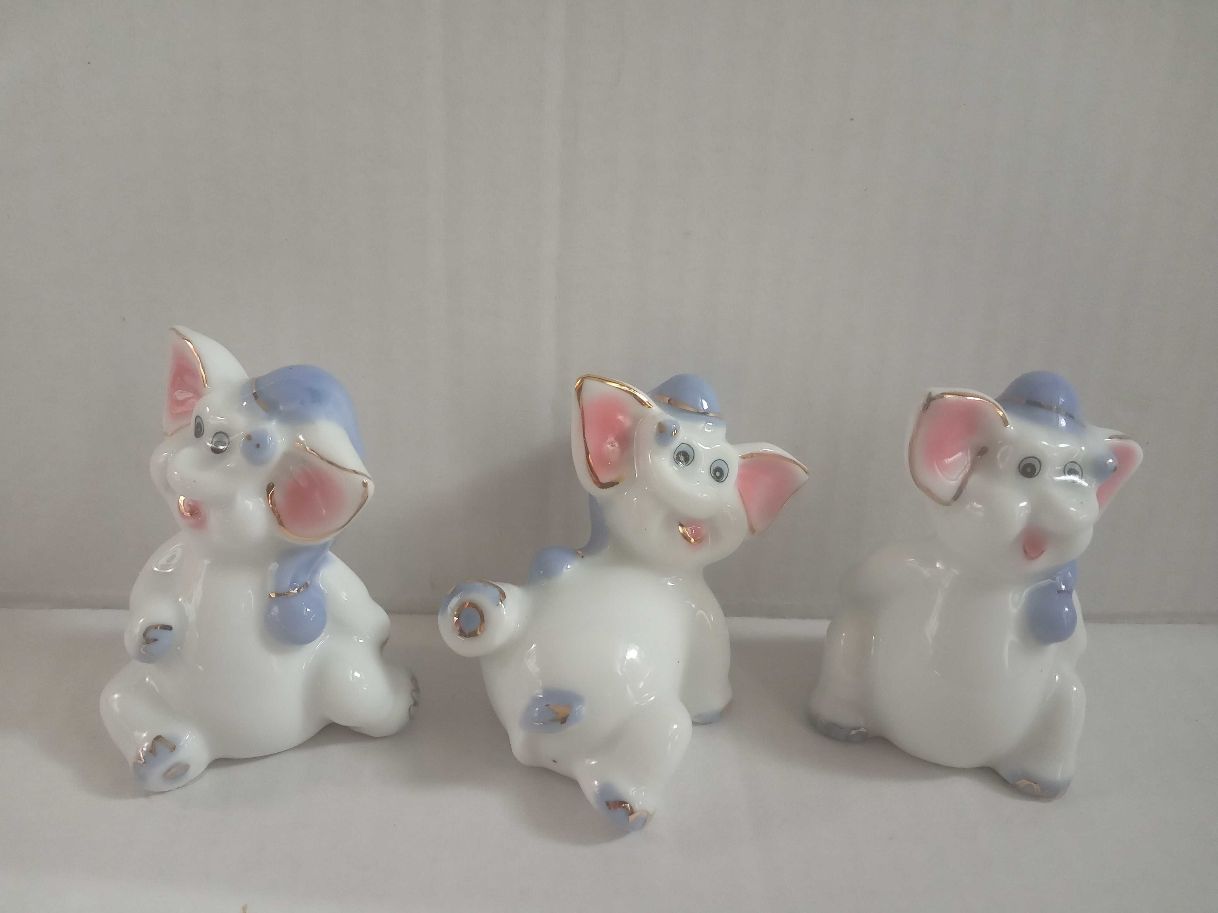 Słoniki porcelanowe