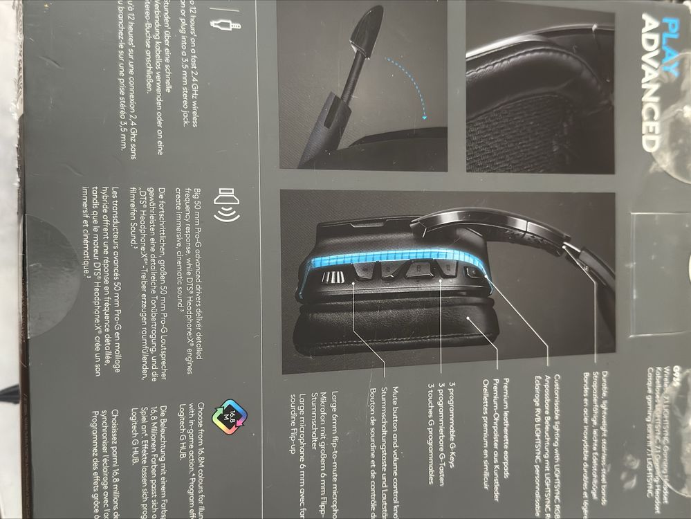 Logitech G935 lightsync pc ps4 xbox one nintendo