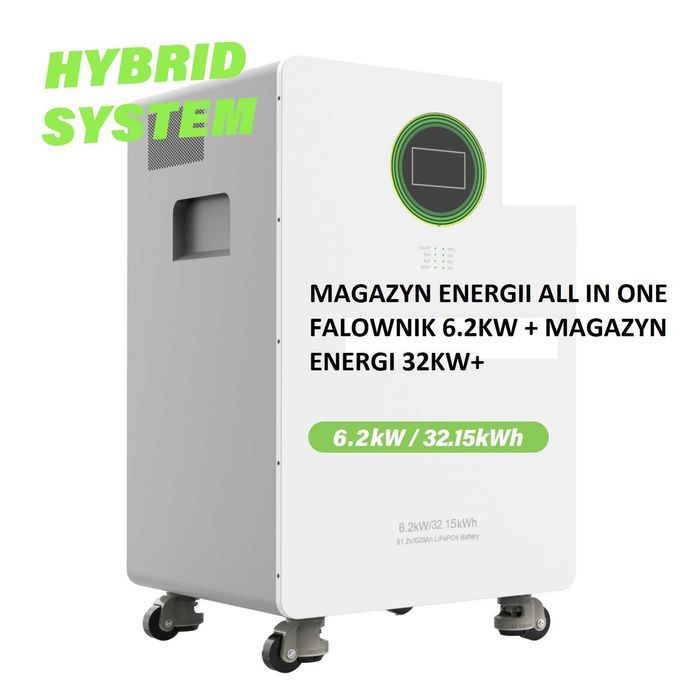 Magazyn Energii 32kw Falownik 6kw domowy zestaw