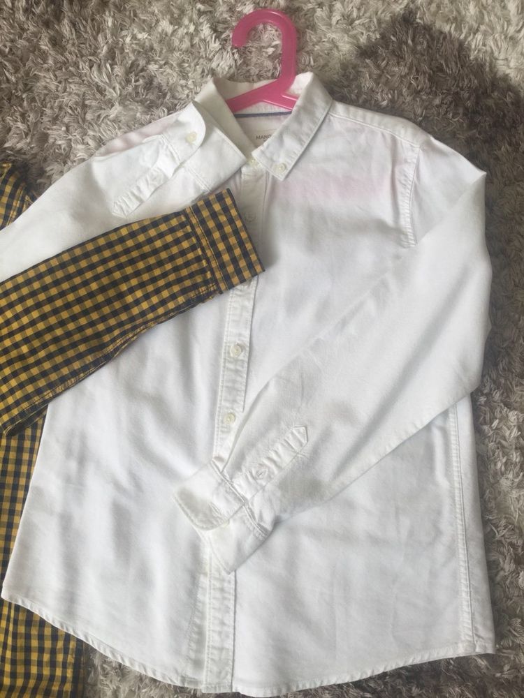 Фірмові:біла сорочка Mango,Reserved 146-152 ріст