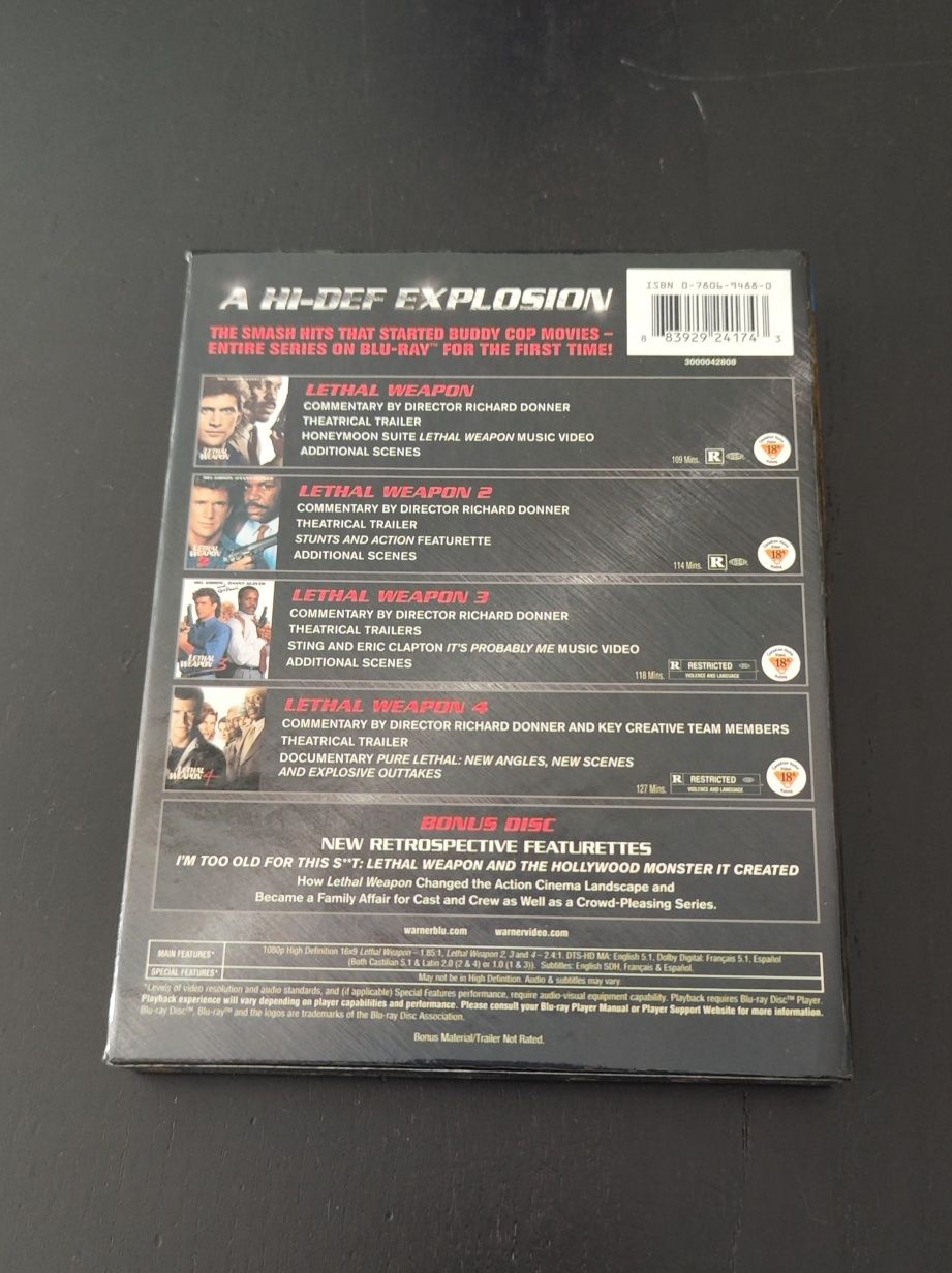 Coleção Arma Mortífera - Lethal Weapon Collection - Blu-ray