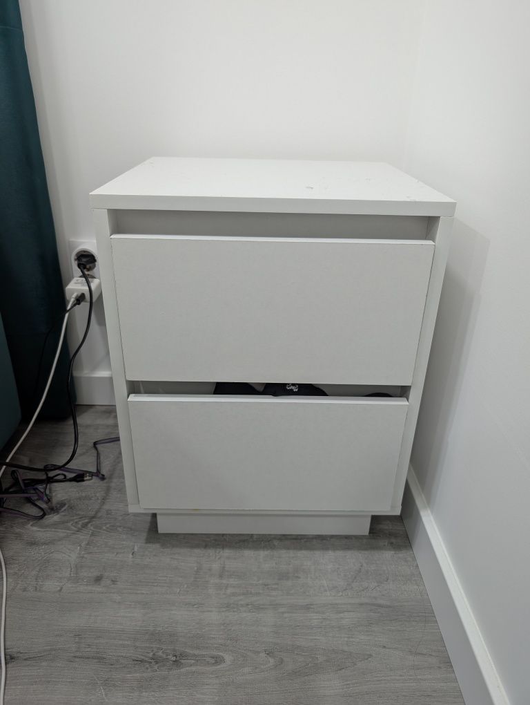 2 Mesas Cabeceira C/ Luzes Led 38x3