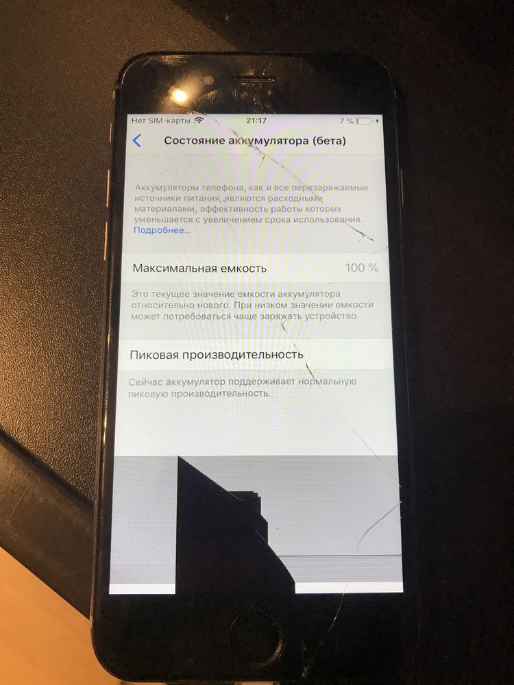 Iphone 6 uszkodzony dysplej