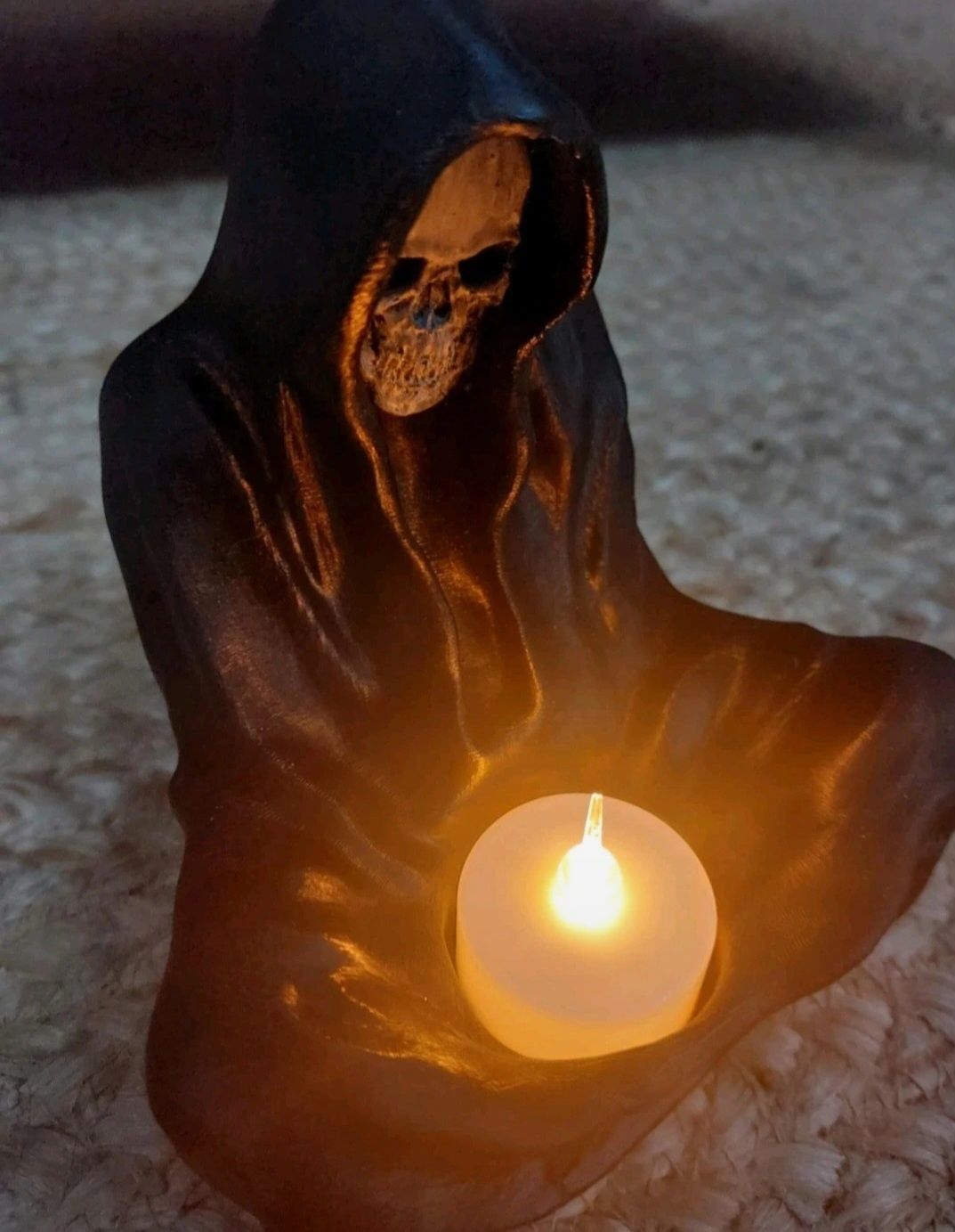A morte para vela a pilhas