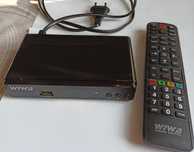 Dekoder WIWA DVB-T/T2 H.265 HEVC z pilotem