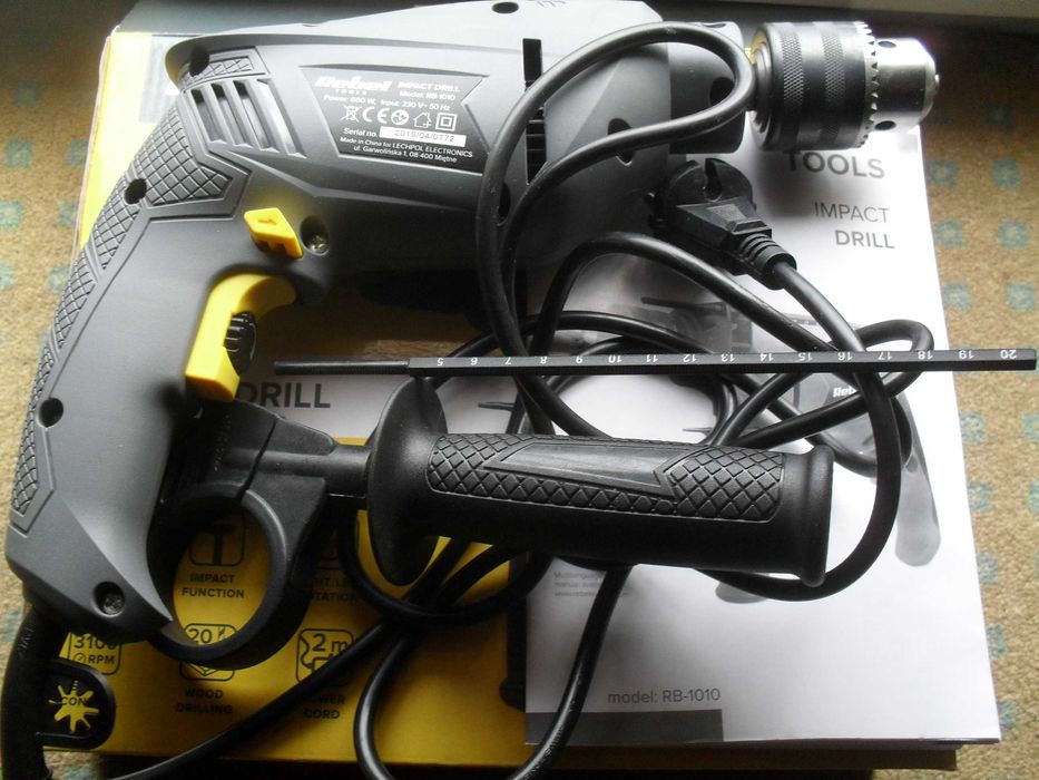 Wiertarka udarowa 600W REBEL RB-1010