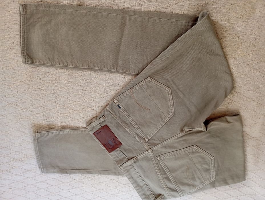 G-STAR RAW W30 L34 markowe szaro-beżowe jeansy pas41cm dł 111cm