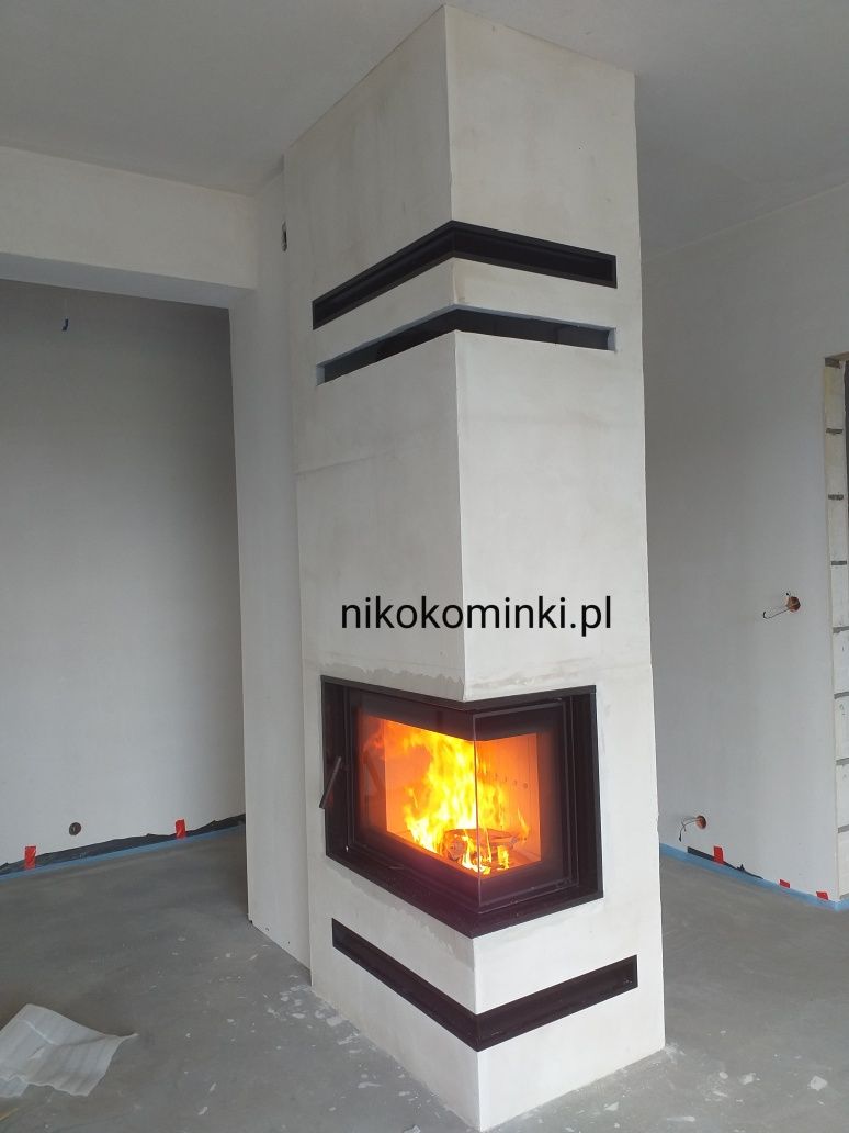 Kominki Kominek Eko z szybą boczną