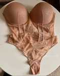 Tezenis Kpl gorsecik i stringi zloto cyrkonie 75C